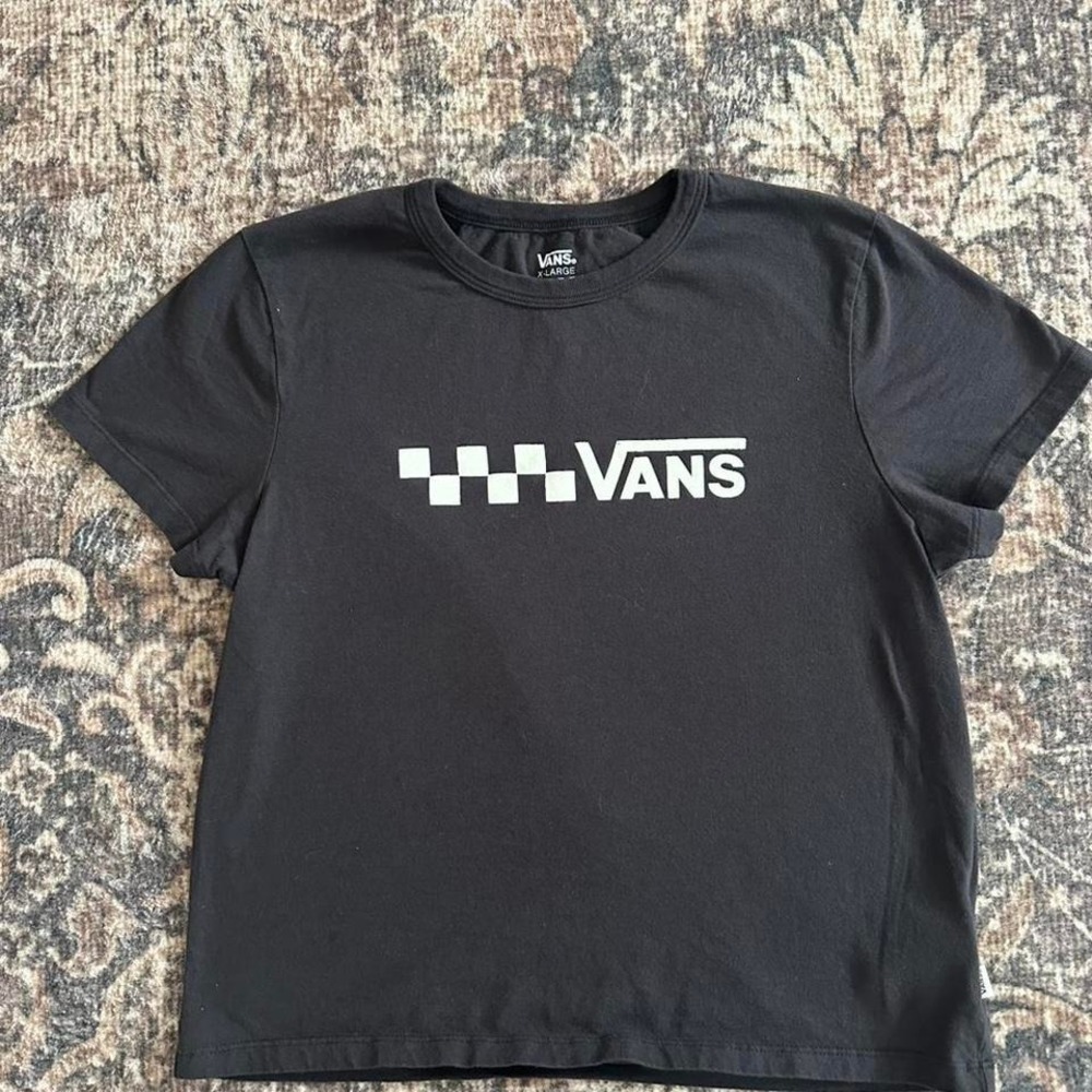 Vans black graphic tee Size Youth XL